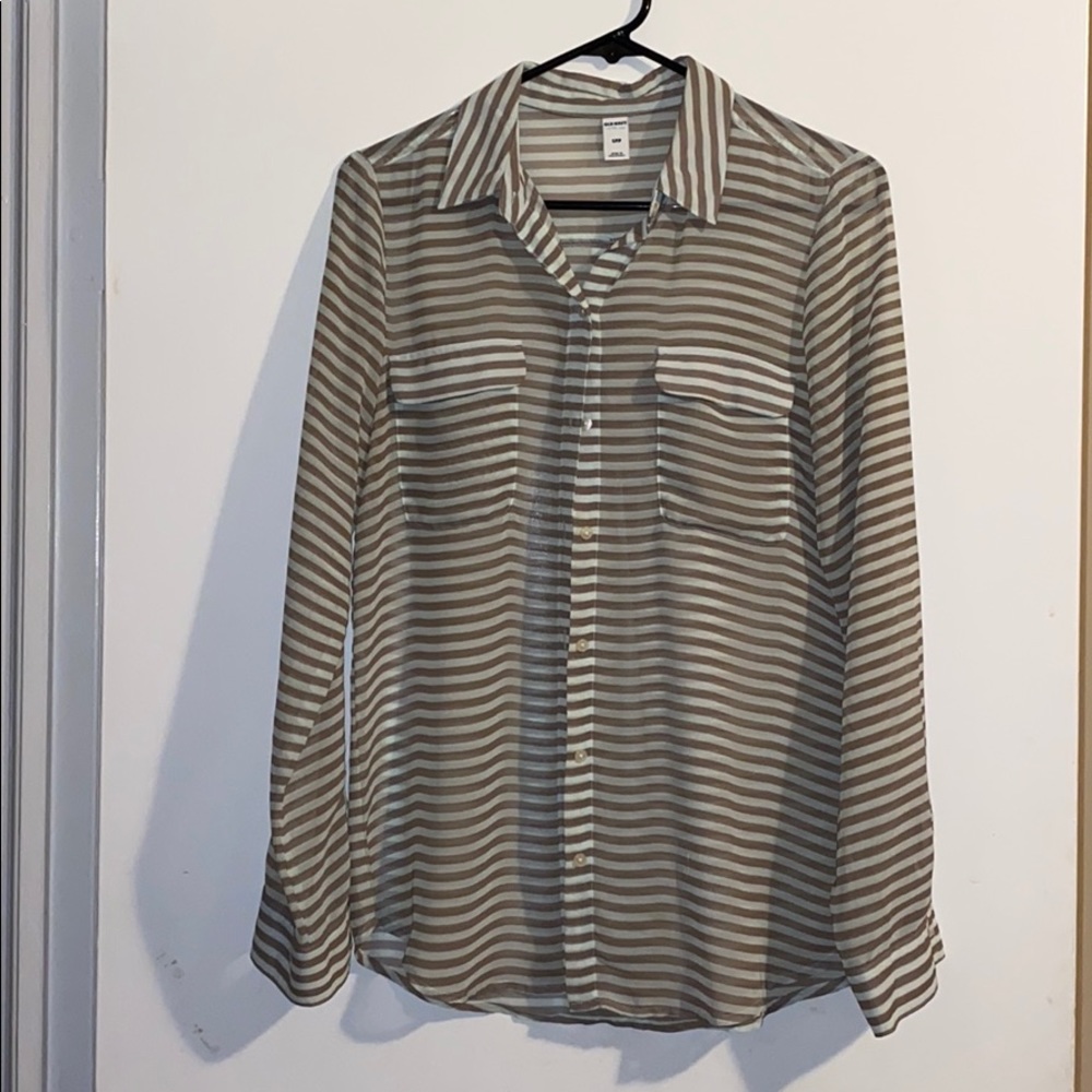 Sheer button up